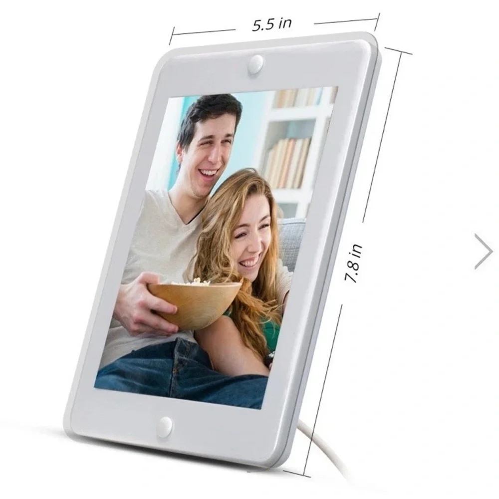 White Amplified Indoor HDTV Antenna & Photo Frame